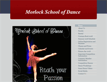 Tablet Screenshot of morlockschoolofdance.com